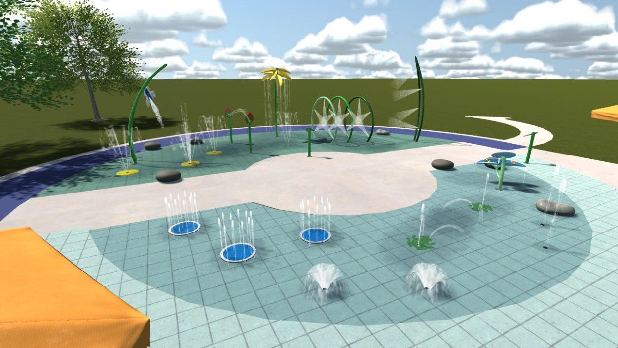 Splash Pad rendering